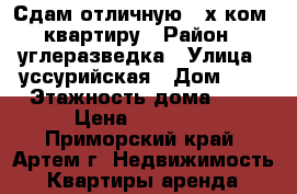 Сдам отличную 2-х ком. квартиру › Район ­ углеразведка › Улица ­ уссурийская › Дом ­ 4 › Этажность дома ­ 5 › Цена ­ 23 000 - Приморский край, Артем г. Недвижимость » Квартиры аренда   